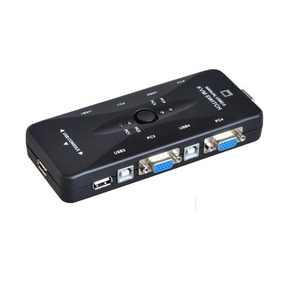 Fj-104uk Kvm <b>Switch</b> 4 Port <b>Usb</b> Automatic Computer Switcher 4 In 1 Out Hotkey Control - Product Image 4