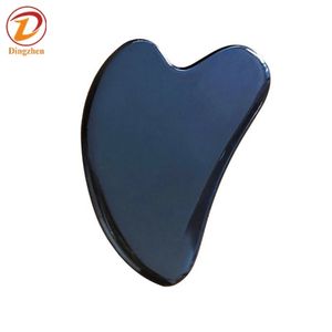 Logotipo privado Facial Natural en forma de corazón <span class=keywords><strong>Jade</strong></span> Gus Sha Stone Beauty Roller Body Neck <span class=keywords><strong>Massage</strong></span> Board Scraper Tools Guasha Set - Product Image 3