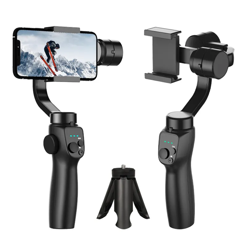 Smart Phone stabil Video palmare 3 asse stabilizzatore automatico Selfie Stick Gimbal stabilizzatore con treppiede