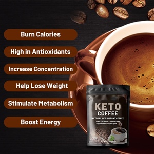 Café Instantáneo Keto de Marca Privada, Café Natural con MCT, Mantequilla de Animales Alimentados con Pasto y Ghee Orgánico, 10 g/sobre, Bebida de Café Diaria - Product Image 6