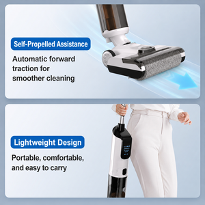OEM Cordless Wet <b>Dry</b> Vacuum Cleaner 12KPa Brushless Floor Washer Vacuum <b>Mop</b> Combo Hard Floor Cleaner Factory Supply - Product Image 5