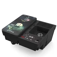 Station d'accueil Vtear avec chargeur sans fil, allume-cigare, pièces de décoration intérieure, accessoires auto pour Volkswagen Jetta MK6 2012-2014