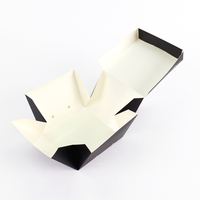 Caractéristiques uniques Boîte en carton blanche de qualité alimentaire recyclable pour collation personnalisée avec couvercle, emballage à emporter
