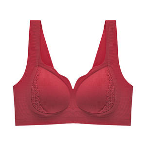 เสื้อชั้นในแบบไร้โครง ไร้รอยต่อ ยกกระชับ นุ่มสบาย ซิปด้านข้าง ไม่เปล่าช่อง ไม่เว้าหลัง สีแดงสดใส เหมาะสำหรับพยาบาล - Product Image 5