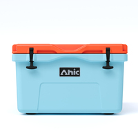 Glacière rigide rotomoulée en LLDPE 45L, isolée en mousse PU, étanche, avec maintien de la glace pendant 5 jours pour vin et canettes, logo en lettres