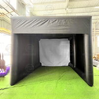 Tente de golf gonflable, abri de golf gonflable, cage d'entraînement de golf gonflable résistante aux intempéries pour l'intérieur et l'extérieur