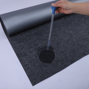 Tapis de protection robuste en feutre non tissé aiguilleté épais, laminé, épaissi, antidérapant, avec film PE imperméable, sans colle - Product Image 5