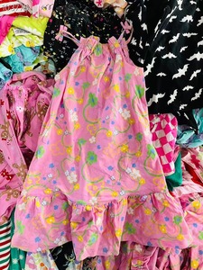 批发春夏女婴连衣裙品牌棉质花卉印花休闲幼儿连衣裙中国库存余货1000件 - Product Image 4