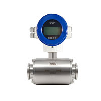 Fabricante de Medidores de Flujo Electromagnéticos DN25 DN50, Medidor de Flujo de Líquido y Leche Integrado Electromagnético con PTFE
