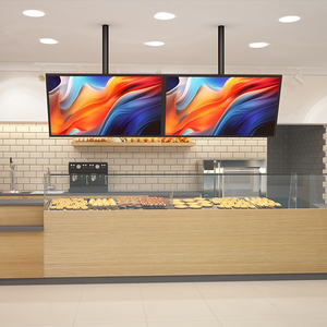 55 inch quảng cáo thương mại hiển thị treo tường kỹ thuật số biển màn hình cảm ứng cho sử dụng trong nhà cho nhà hàng cửa hàng nhanh chóng menu - Product Image 2