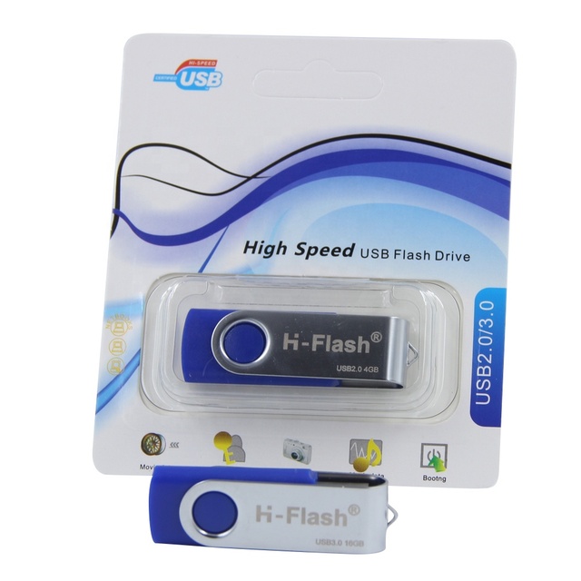 H-Flash Usb Pen Drive Professional Factory Usb Flash Drive 1GB 2GB 16GB 32GB 64GB 128GB 256GB U Disk with Key Ring