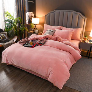 2021 Crystal Velvet Flannel <strong>Fleece</strong> <strong>Bedding</strong> Set Turkey Cover Duvet Complete Bed Set Feather Quilt <strong>Bedding</strong> 4 Piece - Product Image 3
