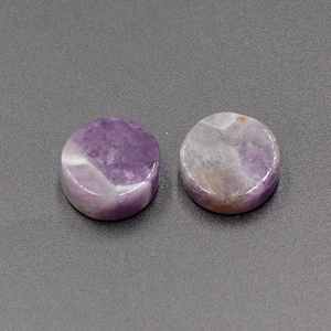 Junta de piedra de cristal de 16-20mm de gran tamaño al por mayor, discos redondos planos de piedras preciosas talladas en rodajas planas pulidas para decoración del hogar - Product Image 4