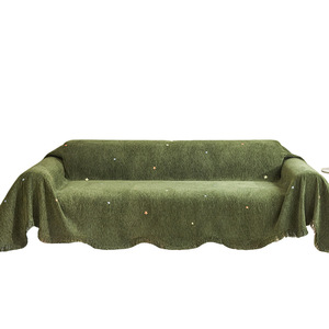 Funda de Sofá Universal de Chenilla Crema con Diseño de Estrella de Cinco Puntas, Protección Completa y Antiarañazos <span class=keywords><strong>para</strong></span> Gatos - Product Image 5