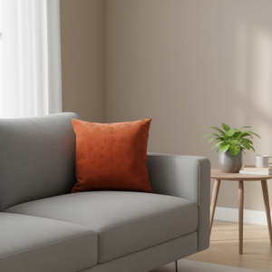 Cojin Panama Jacquard Corduroy Naranja para Asiento y Almohada, Tamaño 45*45 - Product Image 1