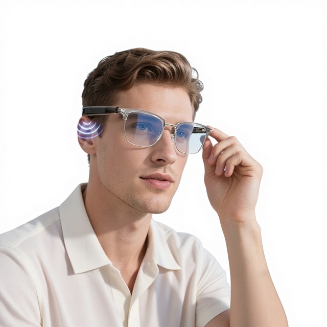 GT33 Automatic On/Off for Smart Glasses with Metal Spring Hinge Design AI Features Listening to Songs & Talking Made China