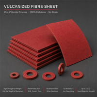 Feuille d'isolation en fibre vulcanisée rouge personnalisée, feuille de fibre vulcanisée pour papier de poisson, feuille de fibre dure UL94 V0 3KV 0,1-3mm, feuille d'isolation anti-arc