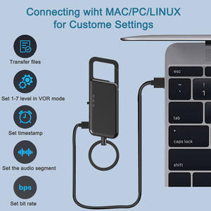 Keychain <b>Recorder</b> New Model Rechargeable Metal Casing WAV Format Keychain Audio <b>Recorder</b> with Timestamp - Product Image 5