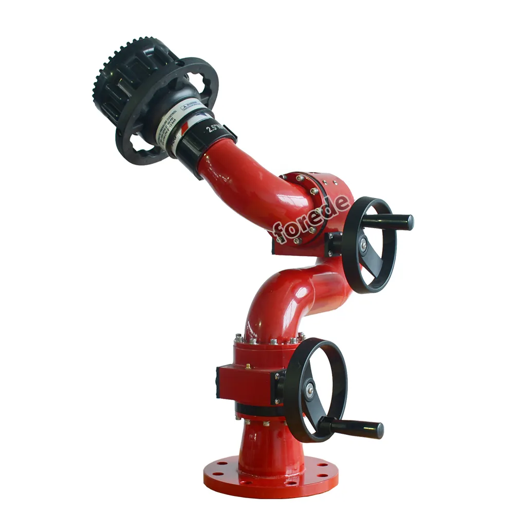 Firefighting Equipment Stainless Steel Fire Nozzle Monitor with Handwheel control for Truck