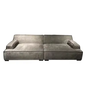 Mais novo Material Tecido Sofá Super Modern Gray Sala Sofá Seccional