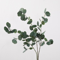 Grensoverschrijdende simulatie zijdeachtige eucalyptusblad dubbelzijdige 80cm DIY decoratie bloemstuk eucalyptus