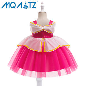 MQATZ nuevo Cosplay princesa fuera del hombro costura vestido Festival vestido rosa ASMR089 - Product Image 2
