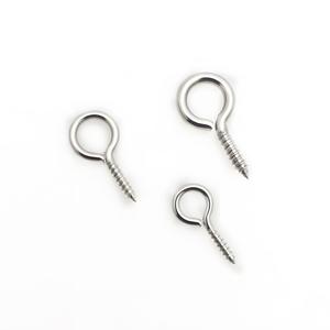 Selbst schneidende Ösen hakens ch rauben aus Edelstahl mit rundem Rings ch rauben - Product Image 3