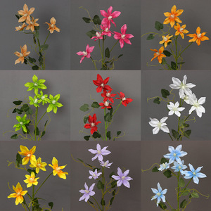 Fleurs de freesia artificielles, branche unique, en soie, décorations de mariage - Product Image 5