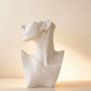 太艺经典黑白色金色蓝色树脂手半身像模特珠宝展示架项链戒指手镯耳环 - Product Image 6