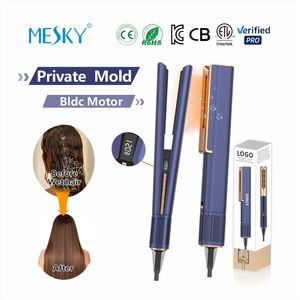 Fer plat 2 en <span class=keywords><strong>1</strong></span> Mesky OEM personnalisé <span class=keywords><strong>Plancha</strong></span> De Cabello Redresseurs d'air Style OEM pour cheveux humides à secs Maison - Product Image 1