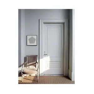 Pabrik CBMMART pernis modern lukisan gaya kayu pengocok pintu desain disesuaikan pintu kamar tidur