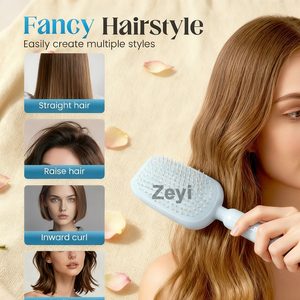 <span class=keywords><strong>Peigne</strong></span> démêlant avec logo personnalisé - Poignée ergonomique antistatique, adapté à tous les types de cheveux bouclés, raides, ondulés et doux pour les cheveux emmêlés - Product Image 5