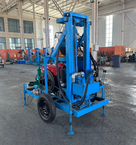 Machine de forage de puits <span class=keywords><strong>hydraulique</strong></span> diesel sur roues de 25 CV avec tige de forage et trépan - Product Image 5