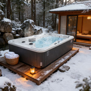 Spa de luxe extérieur pour 10 personnes, jacuzzi, massage, piscine, spa pour fêtes - Product Image 1