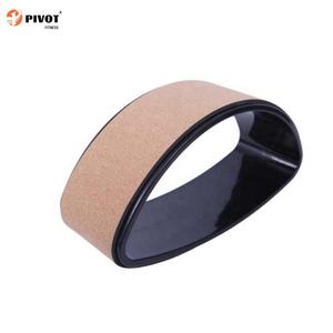 Rueda de Yoga de corcho de madera Natural ecológica, Círculo de Pilates, rueda de masaje de espalda media redonda para dar forma a La espalda abierta - Product Image 3