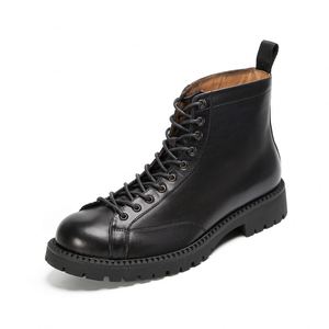 2025 British Style Men's <b>Boots</b> High Top <b>Boots</b> for Autumn and Winter Lace up Wear Resistant Motorcycle Ankle <b>Boots</b> - Product Image 5