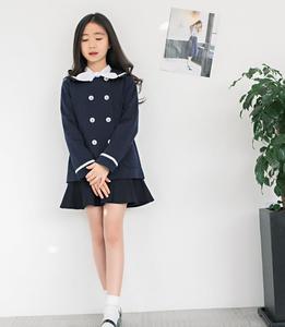 Pulls d'uniforme scolaire tricotés à la main pour enfants, costumes d'affaires pour filles - Product Image 2