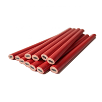 Crayon à mine de graphite épais en plastique, noir, pour marquage standard, professionnel pour les menuisiers, construction, ovale, marqueur d'architecte, charpentier