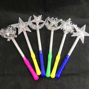 New Led <b>Light</b> up Star Heart Snow LED <b>Stick</b> Glow <b>Stick</b> for Cheer Snow Flake Led <b>Light</b> up Glow Wands - Product Image 6