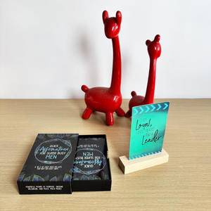 Impresión personalizada increíble embarazo natural nueva mamá afirmación tarjetas cubierta para mujeres niños bebés con caja deslizante - Product Image 1