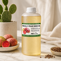 Minyak Biji Kaktus Prickly Pear Private Label, Cold Pressed, Alami, Murni, Bahan Baku Organik untuk Serum Wajah dan Perawatan Tubuh