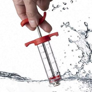 Plastic Eco-Friendly Meat Injector Syringe with 3 Marinade Needles for Home Kitchen <b>BBQ</b> Turkey Marinade Kit - Product Image 4