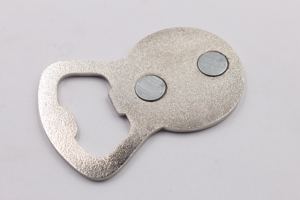 Ouvre-bouteille magnétique de réfrigérateur en alliage de zinc plaqué nickel de haute qualité, tissé, rechargeable, Feng Shui, USA Boston - Product Image 2