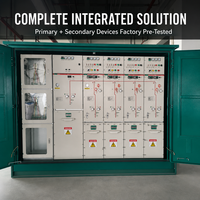 Unité de distribution annulaire isolée au gaz (RMU) sans SF6 12 kV 630 A 2 entrées 2 sorties avec DTU pour l'automatisation intelligente des réseaux électriques, écologique, IP67