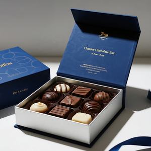 Custom Luxury High-End Recycled Materials Portable <strong>Chocolates</strong> Gift Box Matt Lamination Sponge Lining Magnetic Closure <strong>Packaging</strong> - Product Image 3