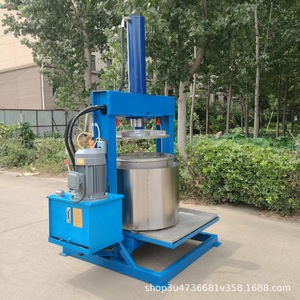 Presse-agrumes hydraulique automatique commercial de petite taille 32L en acier inoxydable avec éjection de la pulpe pour la fabrication de jus - Product Image 4