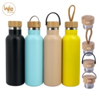 Wholesale Stocked No Minimum Flask Vacuum Insulated Stainless Steel Water Bottle Metal Gym Water Bottle Sport Fitness Bottle