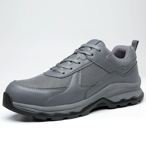 Zapatos de Seguridad Grises de Corte Bajo para Hombre, Venta Directa de Fábrica, Impermeables, Estilo Personalizado, Alta Densidad, Resistentes al Desgaste - Product Image 2