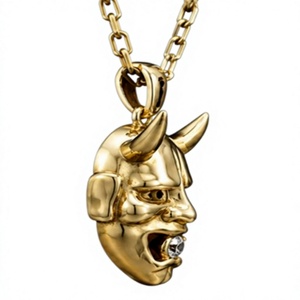 Collar con Colgante de Cabeza de Diablo en Plata 925 Plateada Orelia Iuxe, Cadena con Dijes de Circonio para Mujer, Joyería de Regalo - Product Image 2