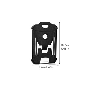 Porte-clés en fil d'acier recouvert avec boucle à texture diamantée, ouverture facile, version verticale PC, ensemble porte-cartes pour le camping - Product Image 4